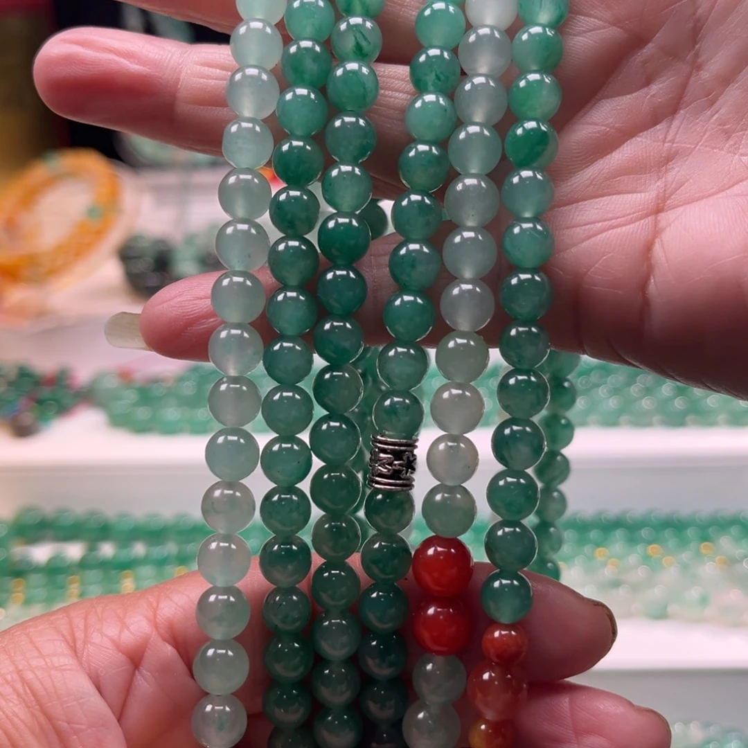 石英质玉合金项链108颗卡7 多样性发货拍一发一