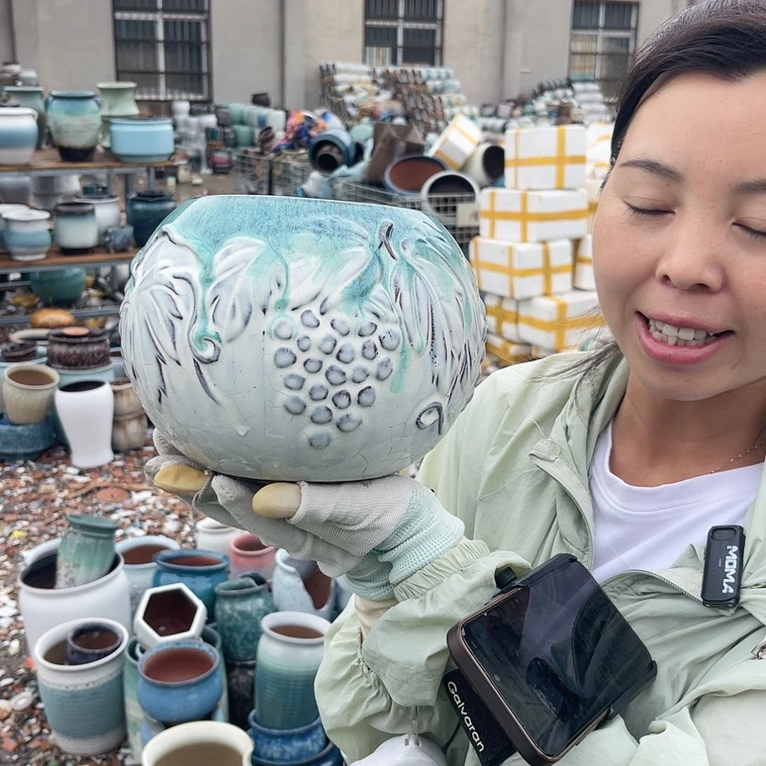 紫砂花盆王嫂花盆直播0610-103高16口14