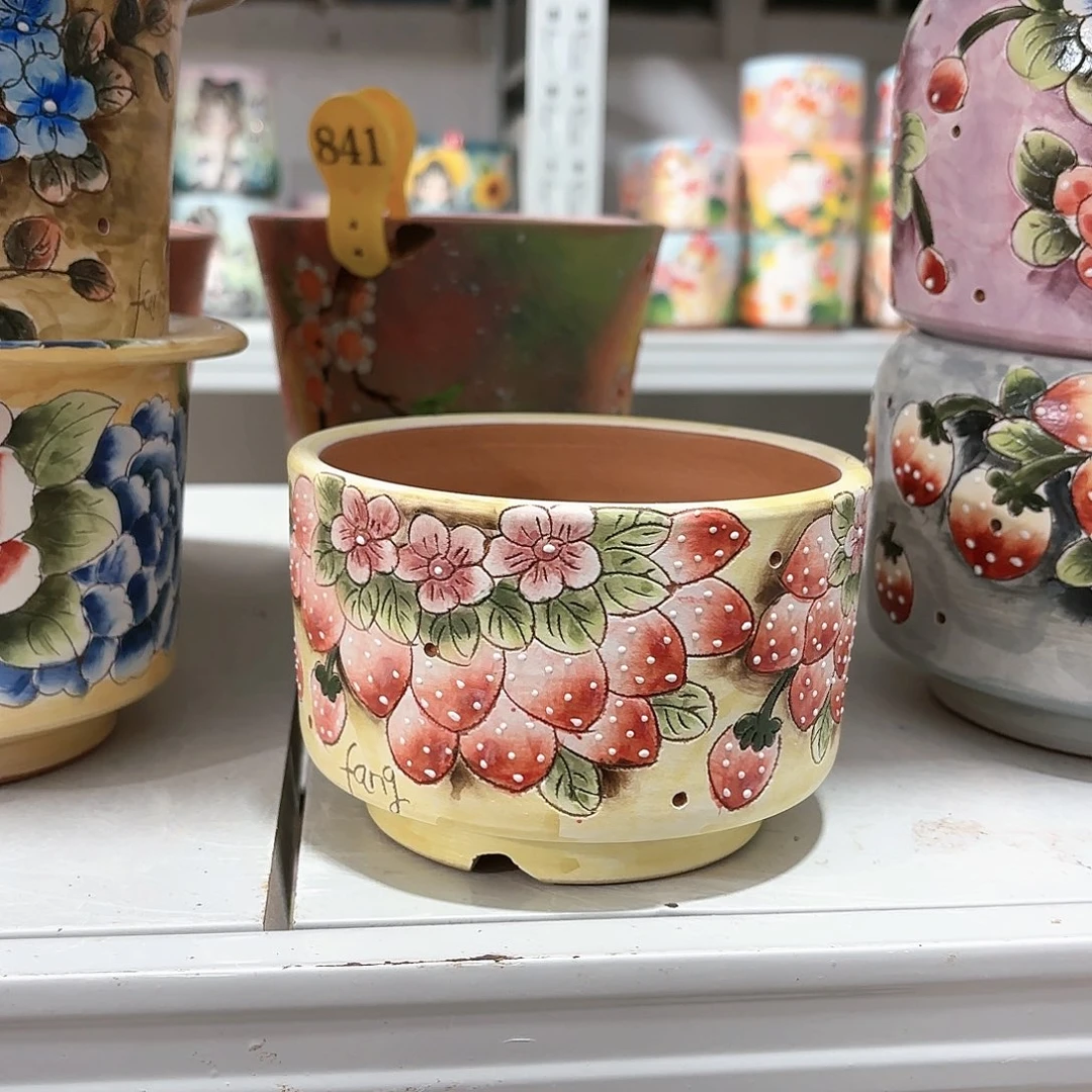 紫砂花盆?**?手工花盆默认微瑕