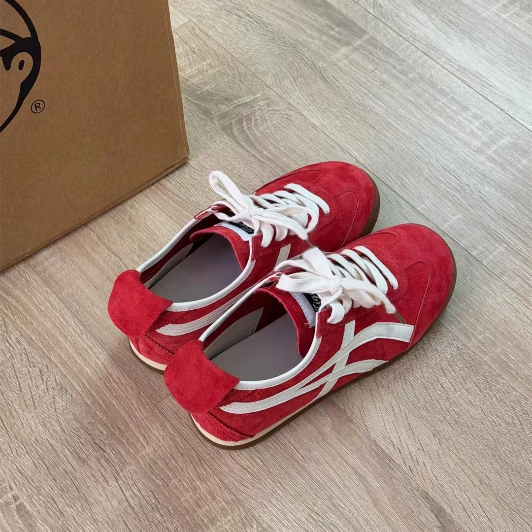 【运费补贴】新款学生平底休闲板鞋运动阿甘鞋女新款复古德训鞋7435