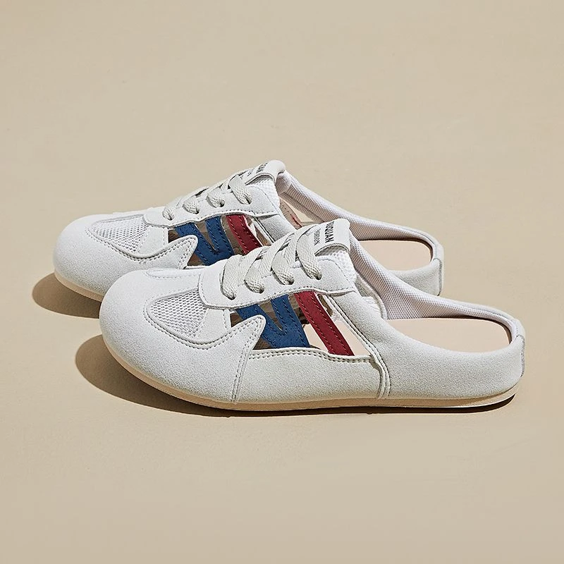 小白鞋春夏新款网鞋软底防滑透气镂空单鞋平跟运动鞋学生休闲板鞋