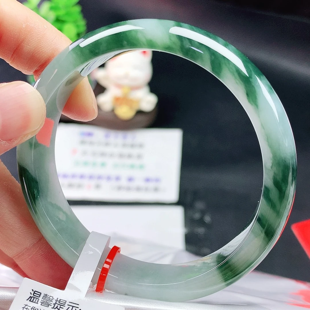 未镶嵌手镯翡翠57圈