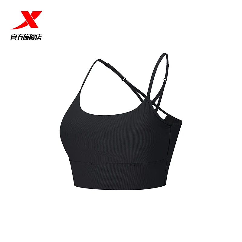 特步25春季女子训练瑜伽BRA健身百搭时尚运动背心975128590123