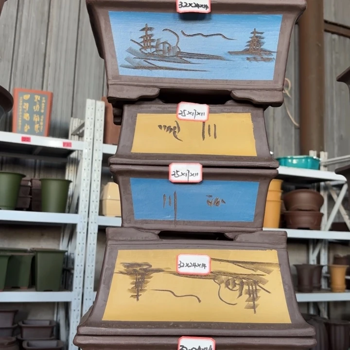 紫砂花盆               100-5