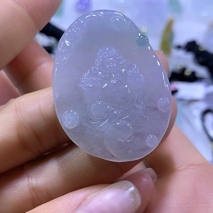 翡翠颈饰未镶嵌天然翡翠A货吊坠