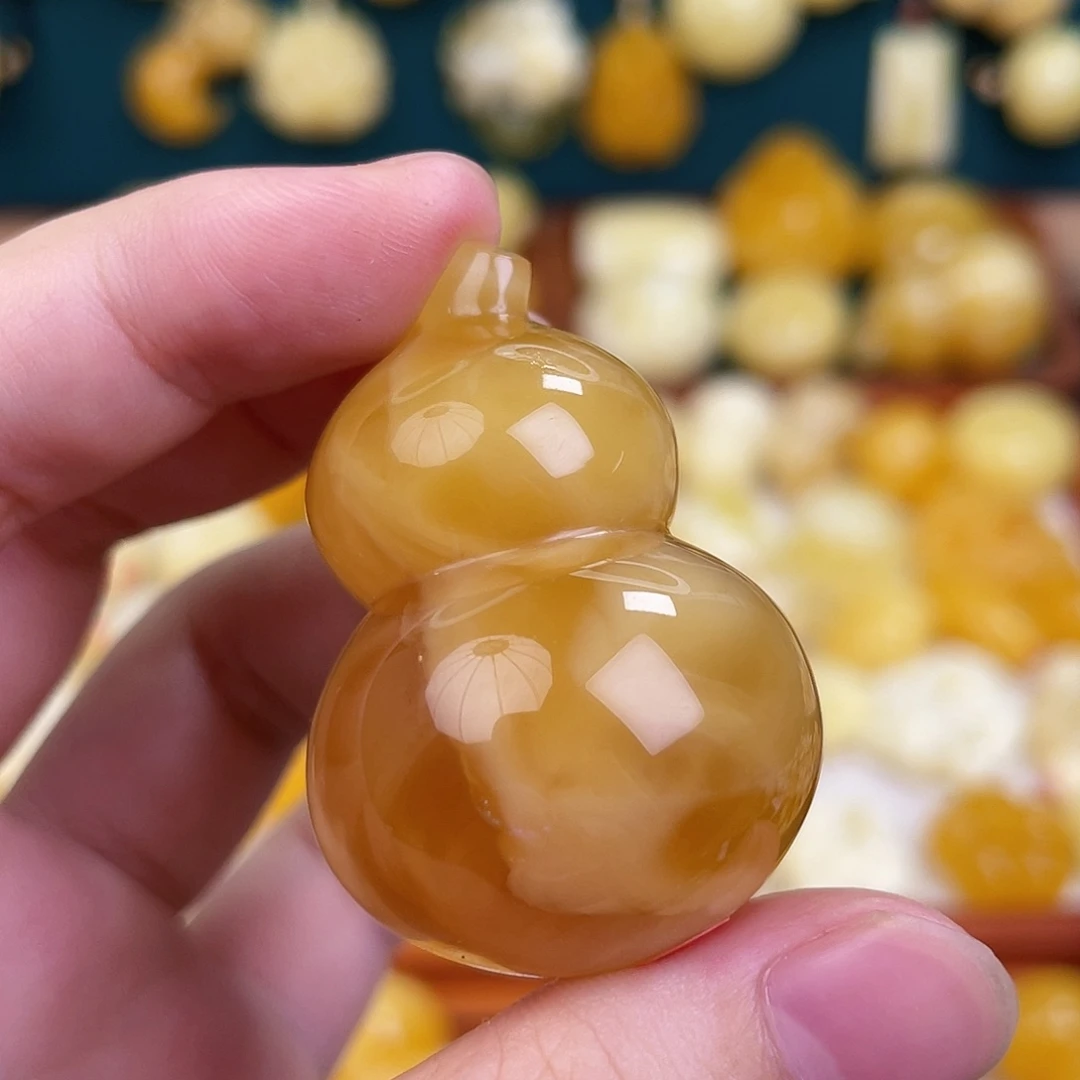 蜜蜡毛衣链未镶嵌蜜蜡