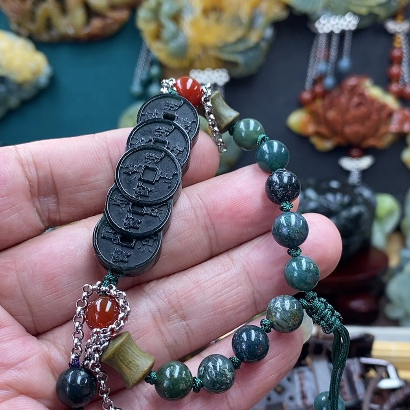 【闪购商品】蛇纹石玉未镶嵌手牌