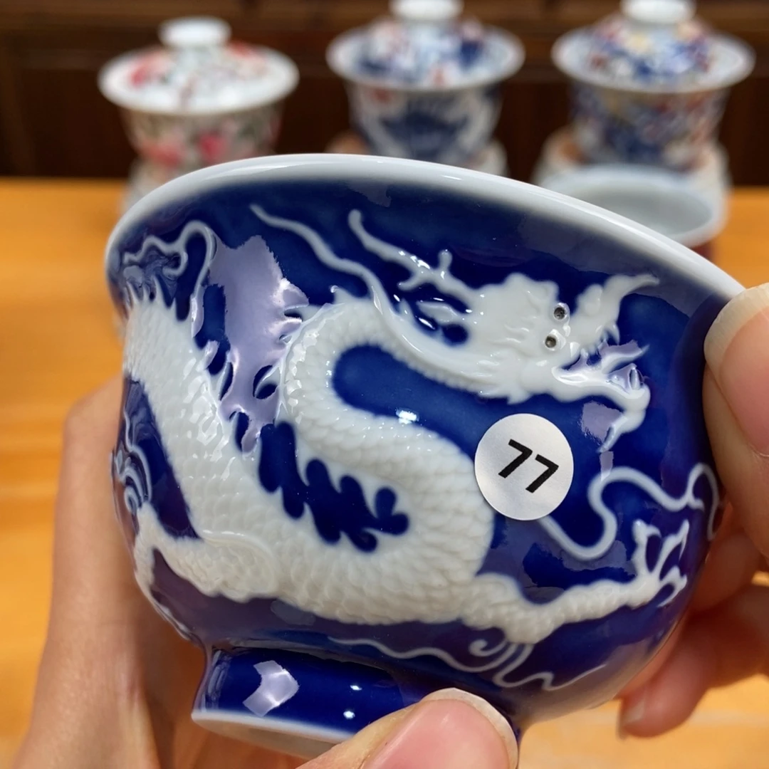 手绘现代茶具非古董