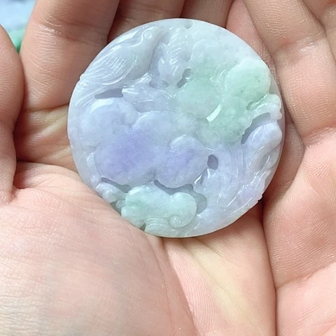 翡翠颈饰未镶嵌天然缅甸翡翠a货