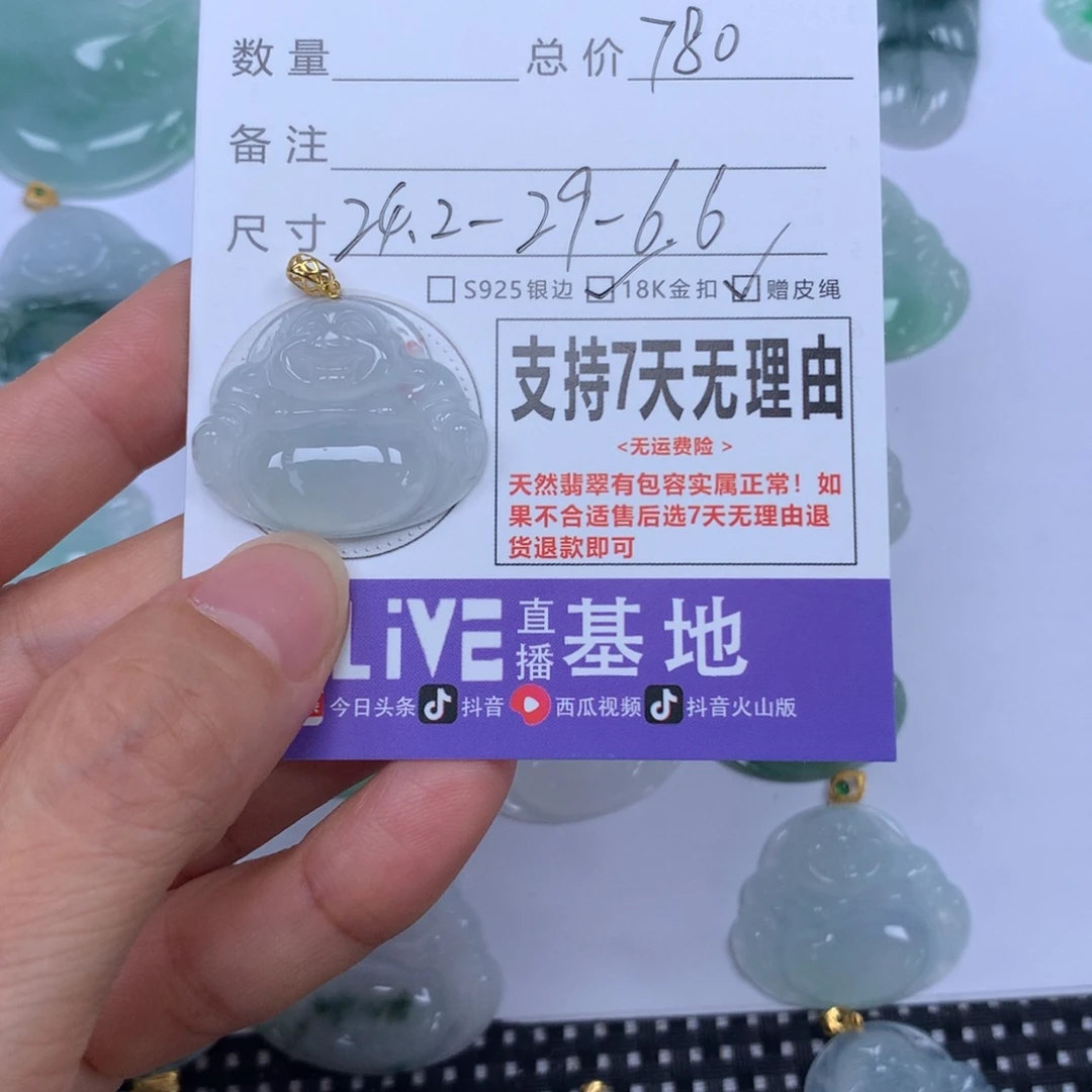 姨***姐翡翠未镶嵌颈饰天然