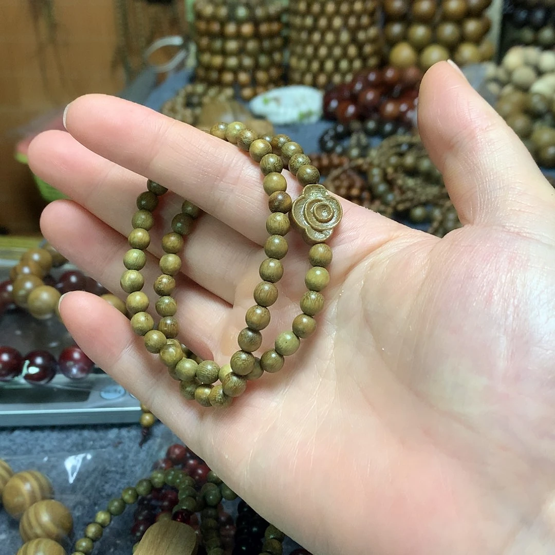 维腊木（绿檀）手串/手链捏***@0.6