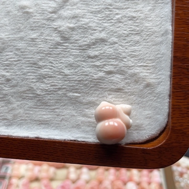 转***骨贝壳手串/手链粉贝猫爬葫芦