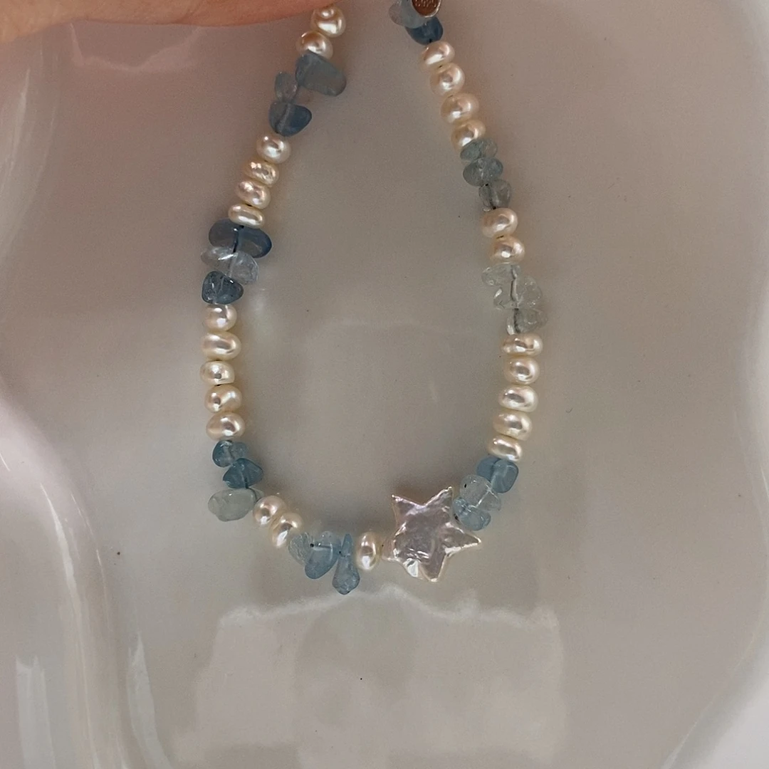 手绳淡水珍珠银S925镶嵌