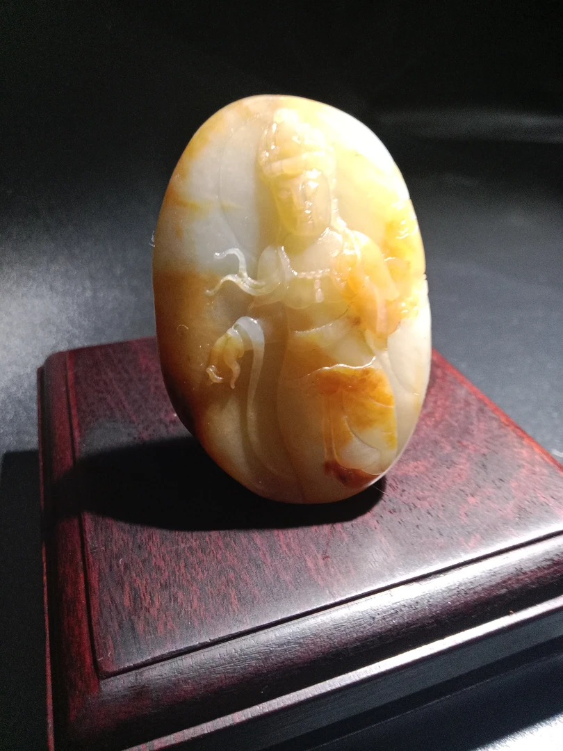 新疆和田玉观音挂件