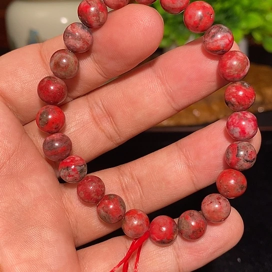 冉****天然辰砂原石手串