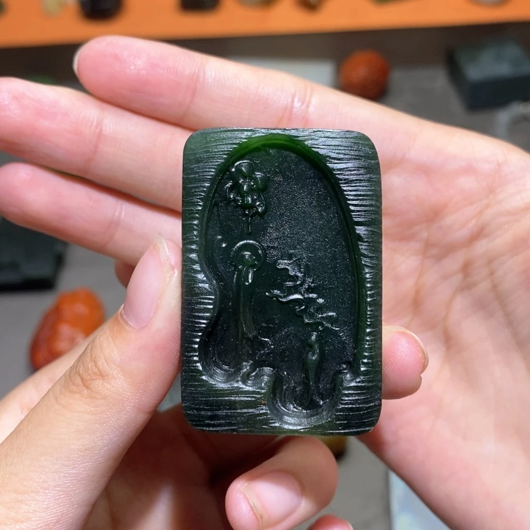 和田玉未镶嵌颈饰街*定制