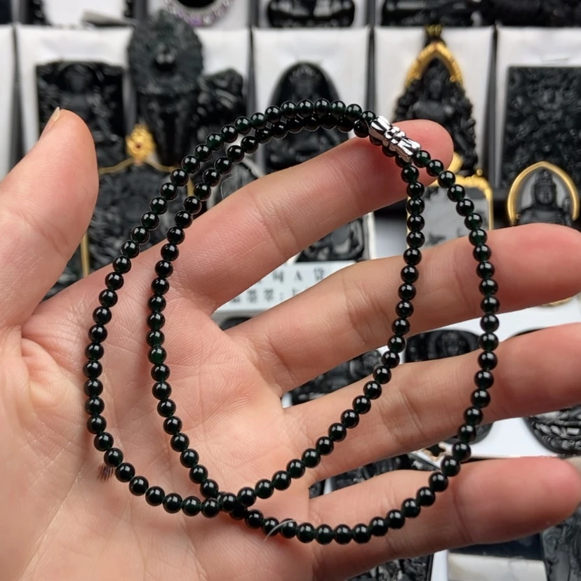 【闪购商品】翡翠手串未镶嵌狼*泪108高冰珠串