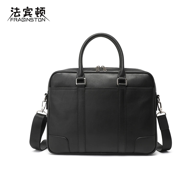 FRABINSTON/法宾顿手提包都市简约男士商务公文包电脑包百搭男款