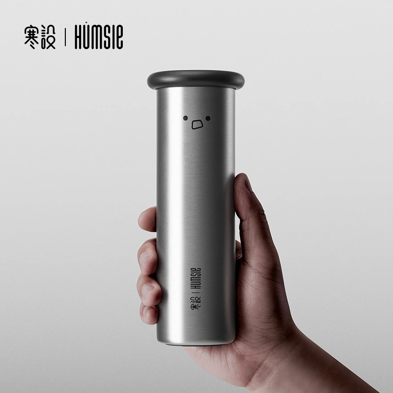 Humsle/寒设趣味保温杯不锈钢高颜值情侣外带学生儿童便携泡茶杯