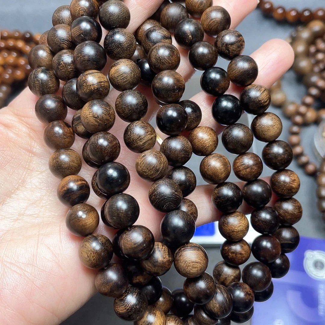 沉香手串白棋瘤疤1.0