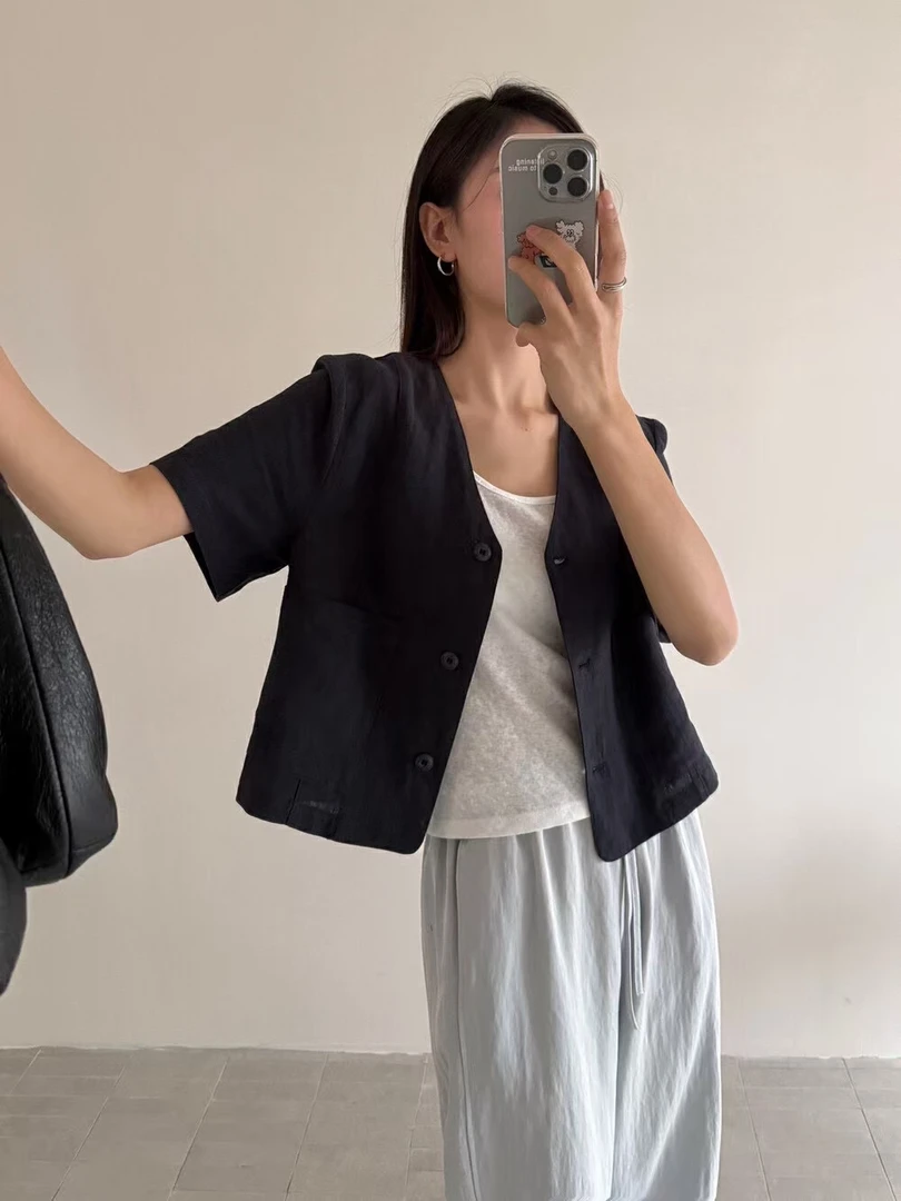 【抠号拍】高级质感上衣夏季韩版连衣裙