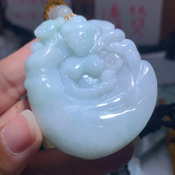 颈饰未镶嵌翡翠保真天然A货翡翠