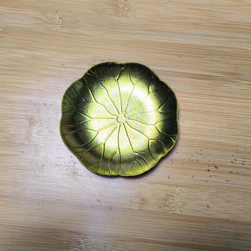 纯钛大荷叶杯垫高档礼品