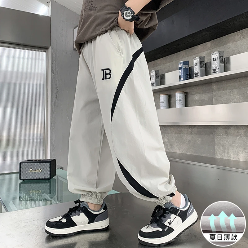 儿童装男童夏装防蚊裤2025新款夏季男孩裤子运动大童休闲宽松薄款