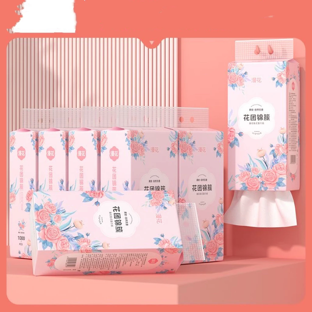 【团单】漫花悬挂式纸巾1000张 送挂钩