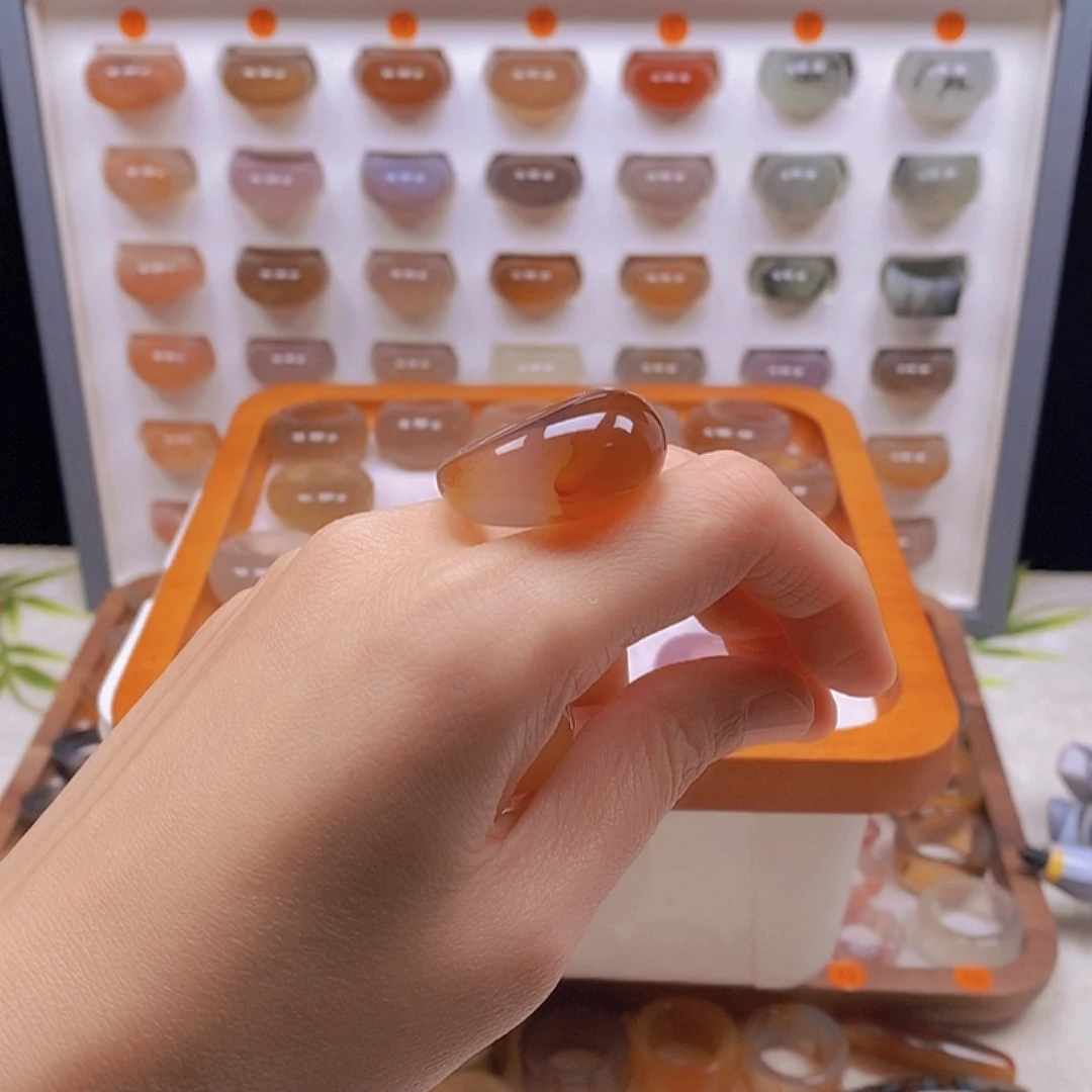 *****玛瑙/玉髓未镶嵌戒指港13