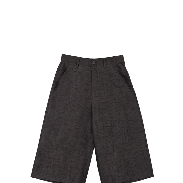 【墨影】时尚龟纹男士香云纱7分裤CD2167988