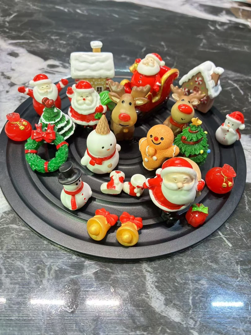 【圣诞节可爱雪人圣诞老人】微景观diy桌面装饰品摆件3D立体