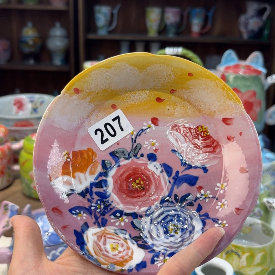 瓷片景德镇手绘高温釉下彩陶瓷茶具