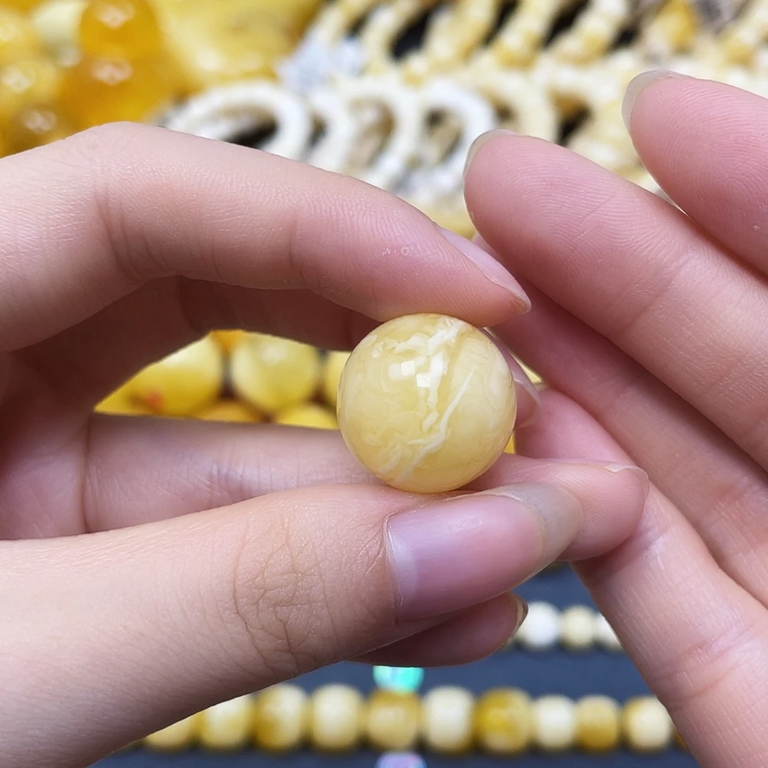 裸石蜜蜡未镶嵌圆珠17.8mm