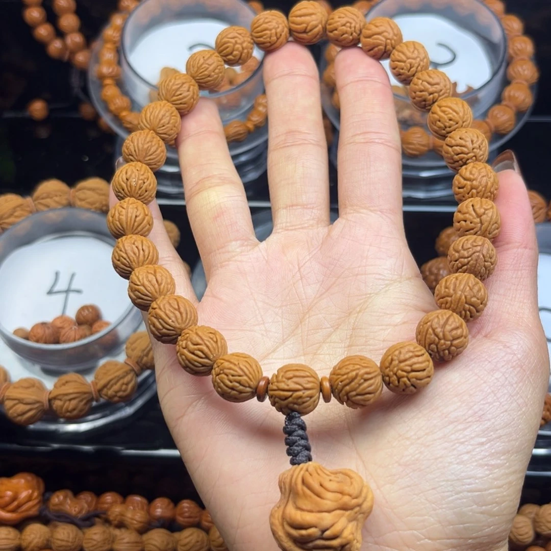 手串桃核桃核手持野生小脑纹