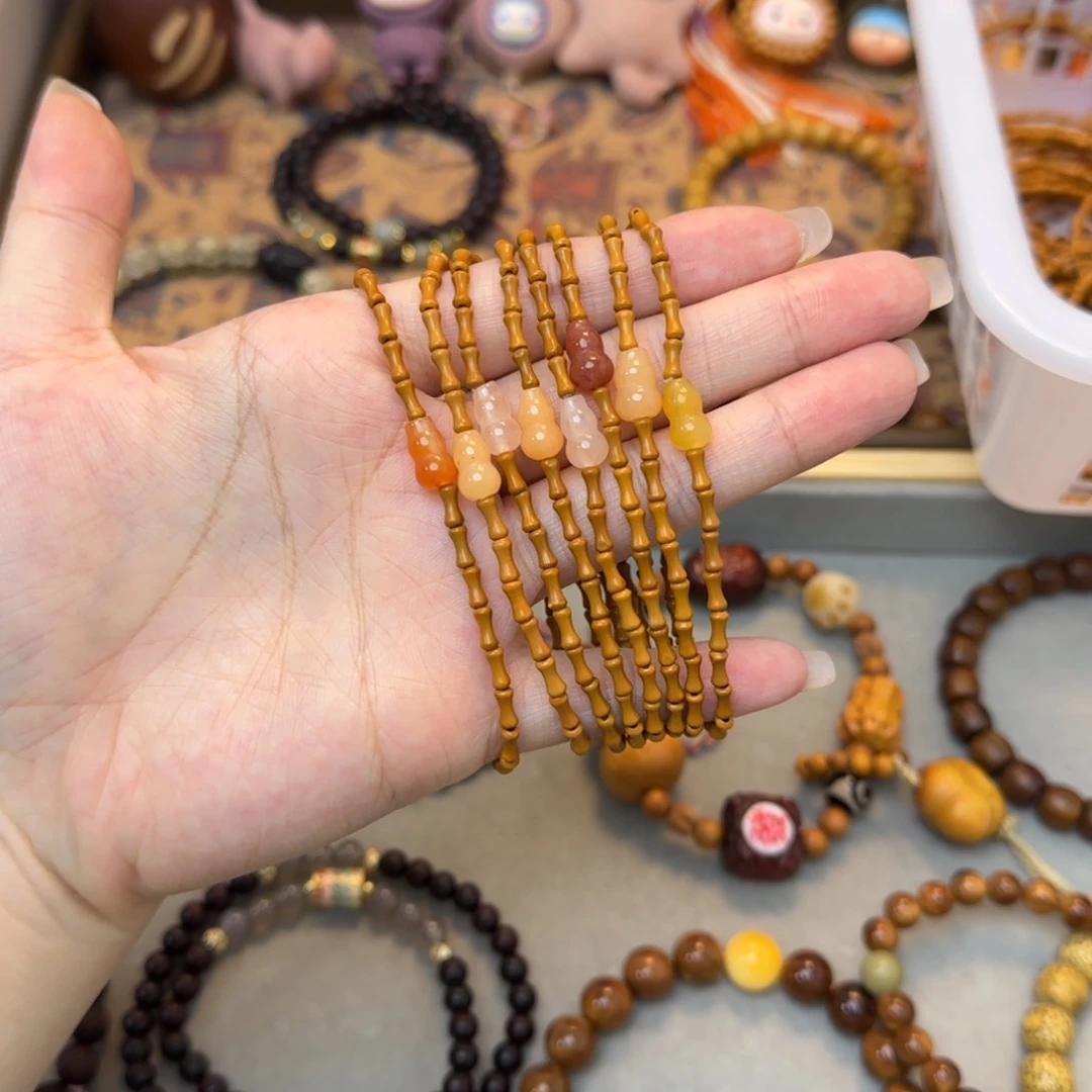 菩提手串/手链橄榄核竹节，颜色随机