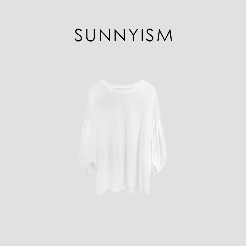 Sunnyism “泡泡袖” 顶版面料 高阶松弛泡泡袖上衣 SY00637