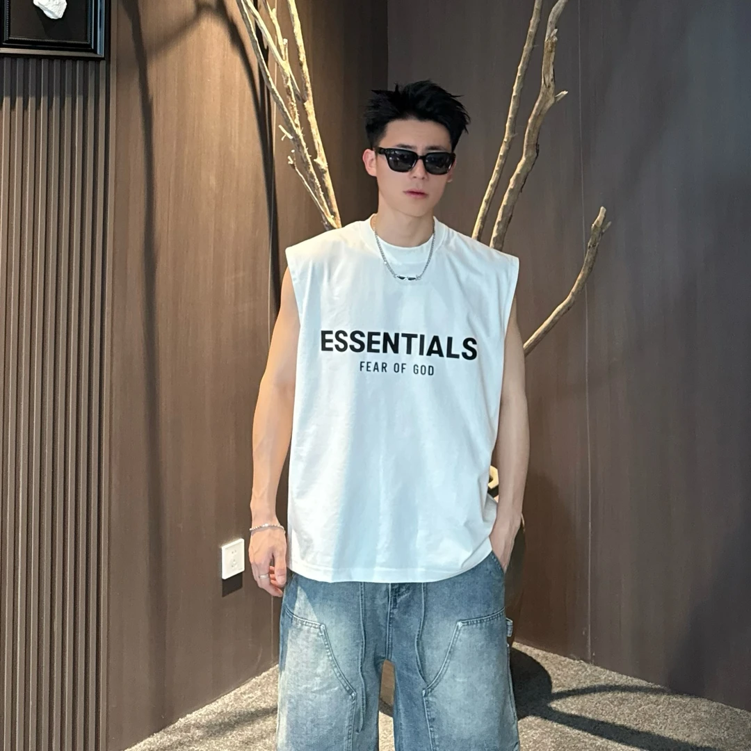 AAL2025夏季新品美式简约百搭凉感休闲无袖背心立体字母潮流25529