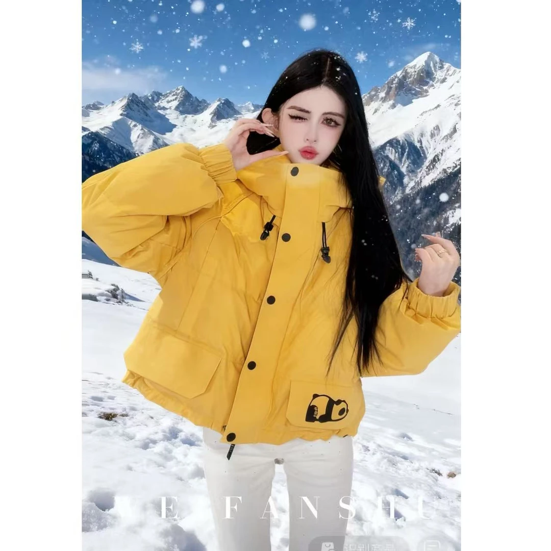 WEIFANSHU/魏凡舒【漫步汉江】秋冬新款设计感保暖90白鸭绒羽绒外套