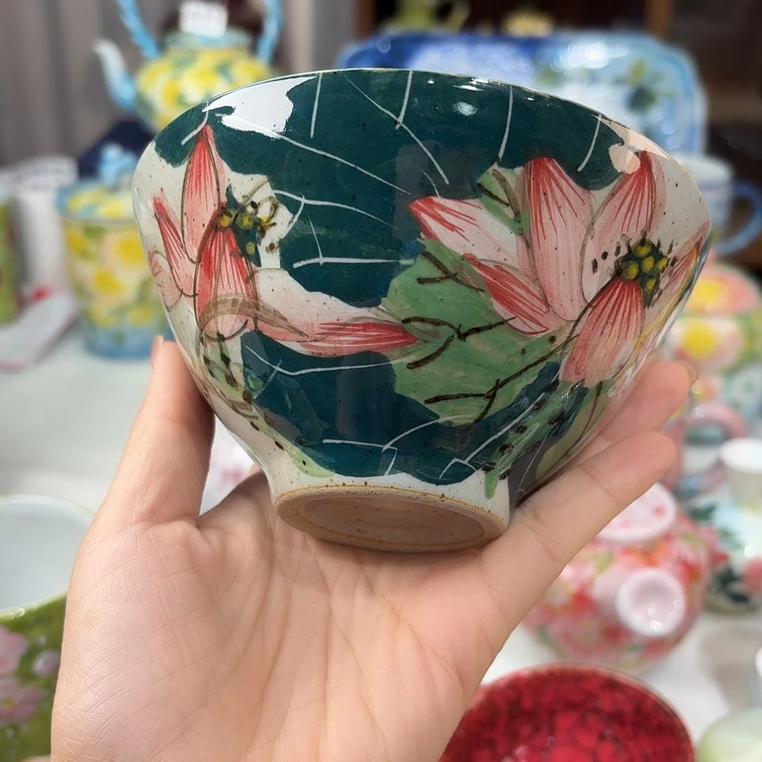 景德镇手绘高温釉下彩陶瓷茶具