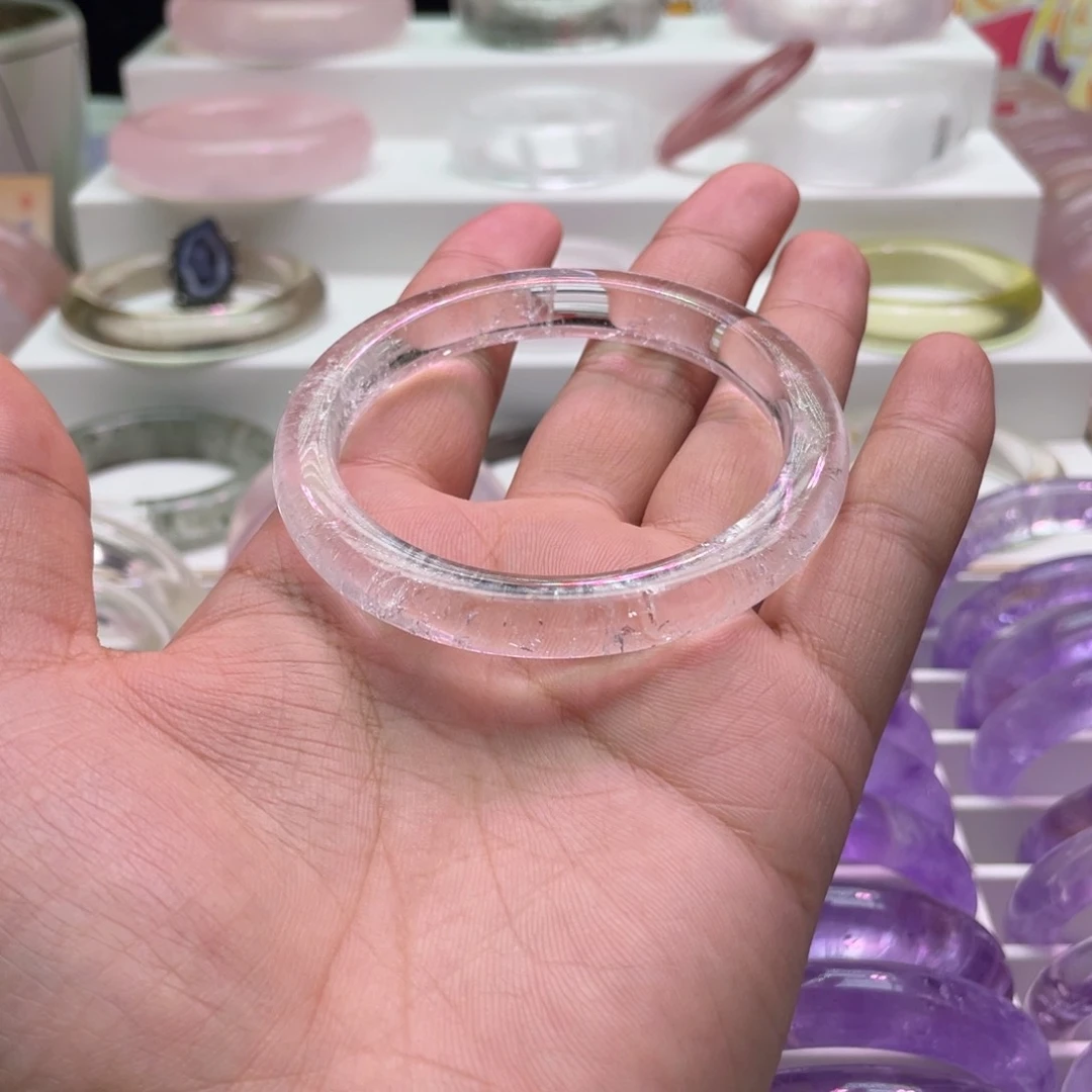 水晶手镯未镶嵌圈口 59