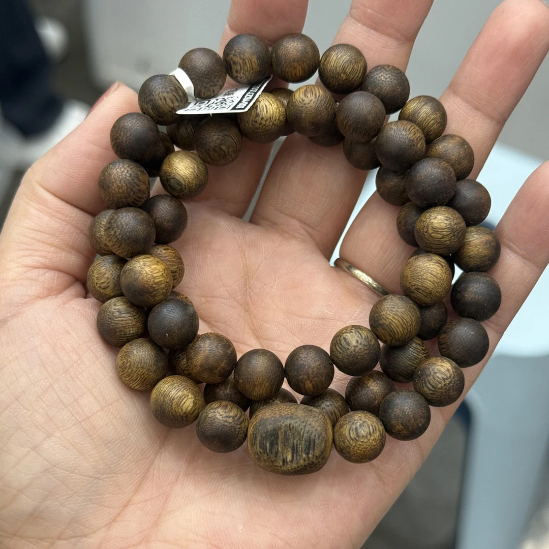 沉香【森海沉香】26克绿棋收藏高定制1.0手串（多样性发货一条）