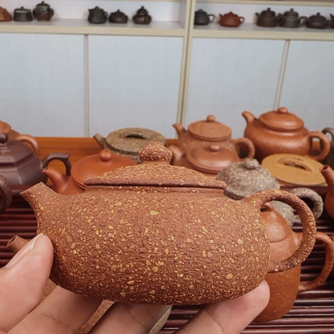 t***r茶壶紫砂八目红降洗砂寒江150cc