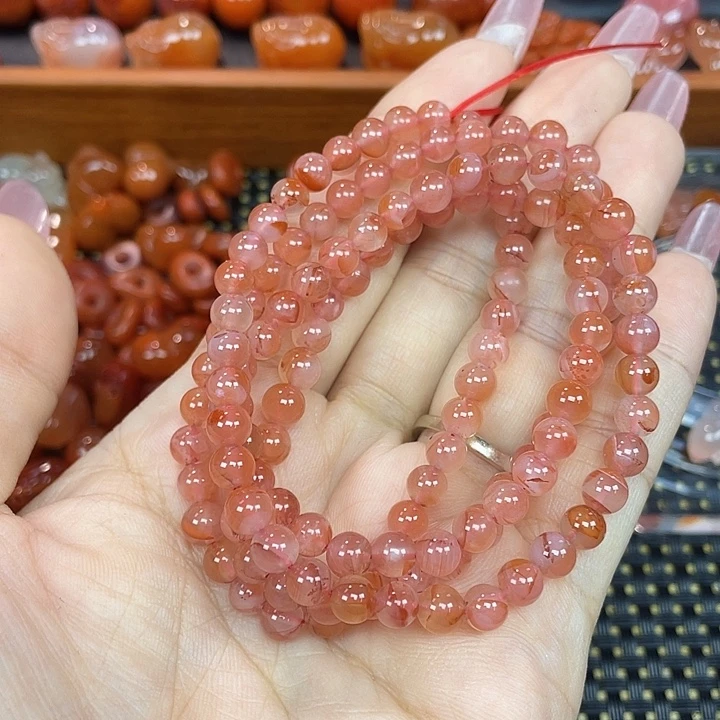 南红玛瑙未镶嵌颈饰多圈