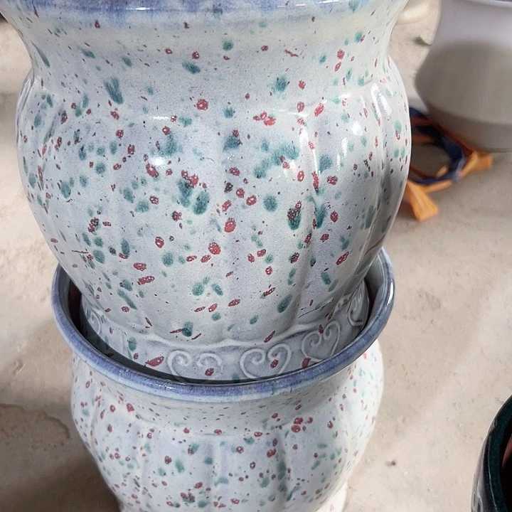 紫砂花盆高20口20