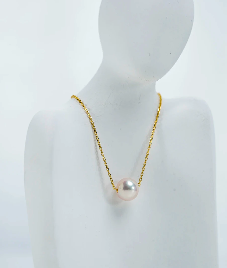 天然珍珠吊坠13-14mm路路通经典吊坠