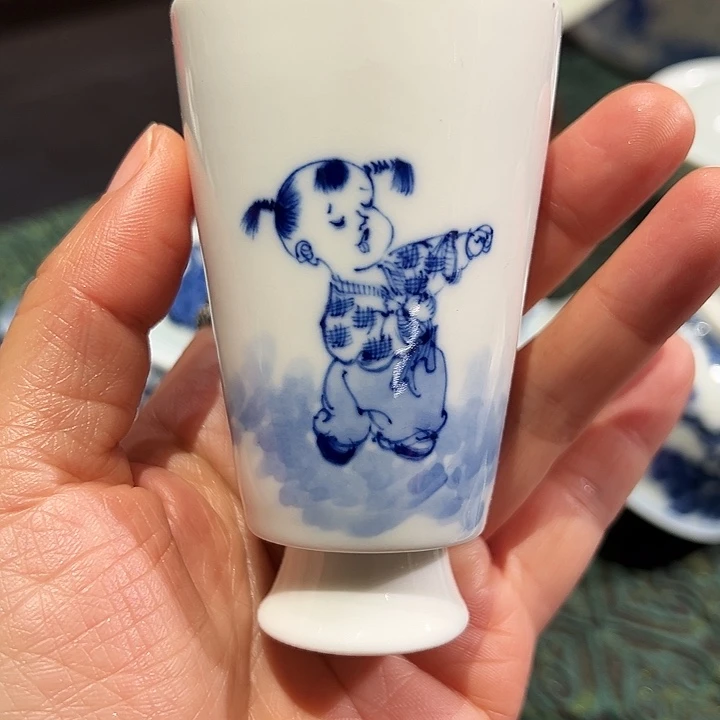手工手绘高温瓷杯杯