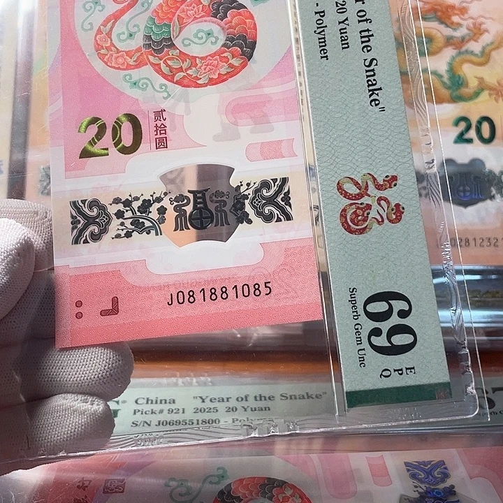 塑料081881085 蛇年生肖钞
