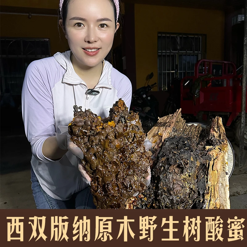 云南西双版纳野生 树酸蜂蜜 无刺蜂蜜 酸蜜 500g包邮