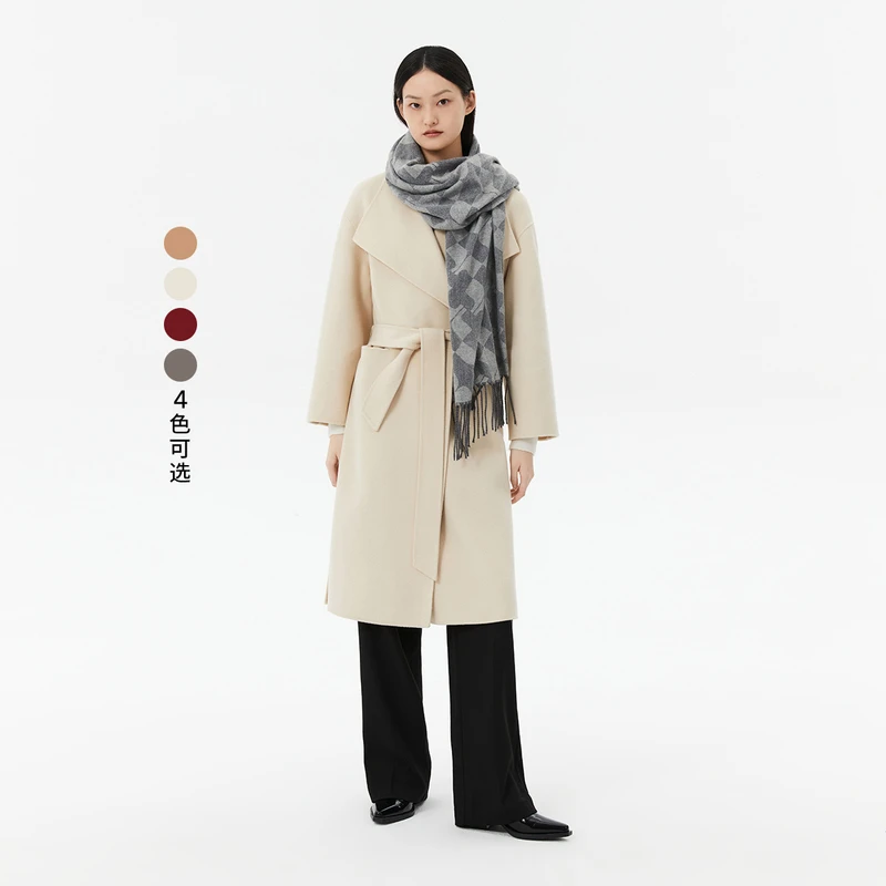 LILY冬新款女装呢大衣123430FN401